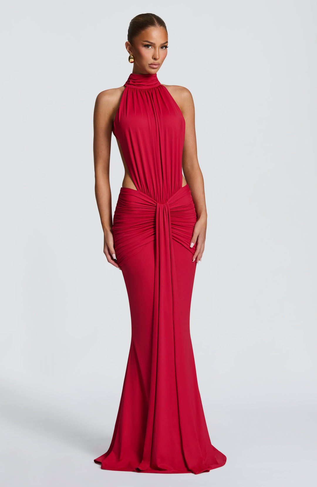 Xaraora Maxi Dress in Red by Clandour, product photo 10