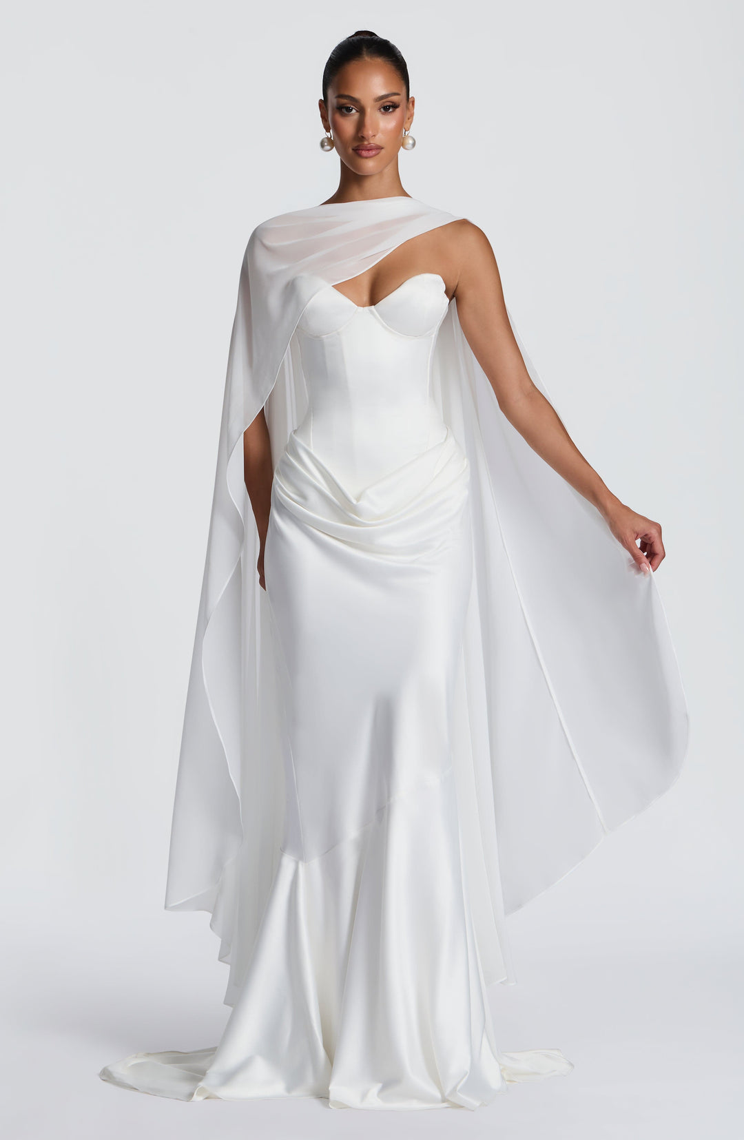 Xaraoria Gown in Ivory by Clandour, product photo 9
