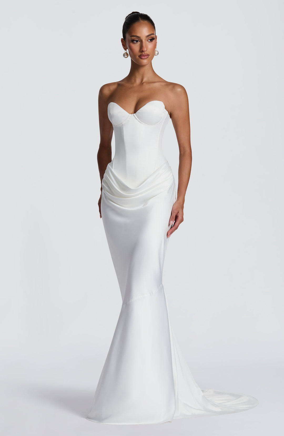 Xaraoria Gown in Ivory by Clandour, product photo 10