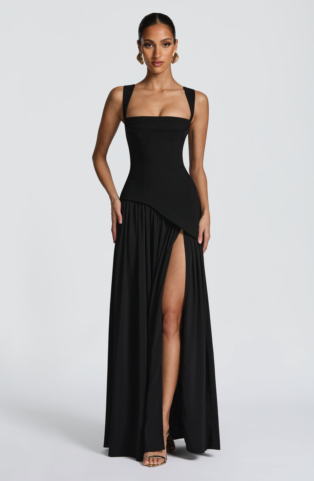Xarari Maxi Dress in Black by Clandour, product photo 9