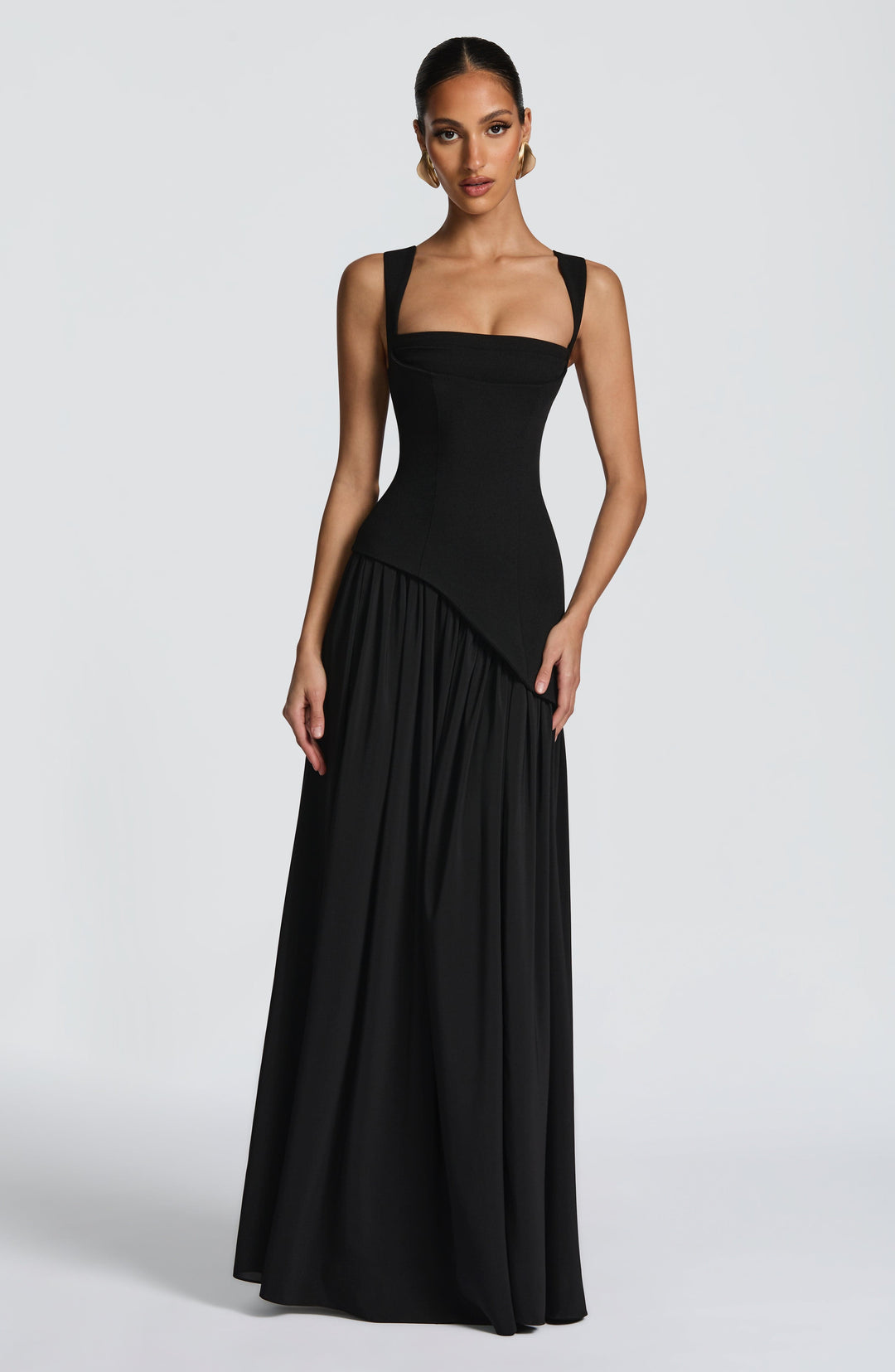 Xarari Maxi Dress in Black by Clandour, product photo 10