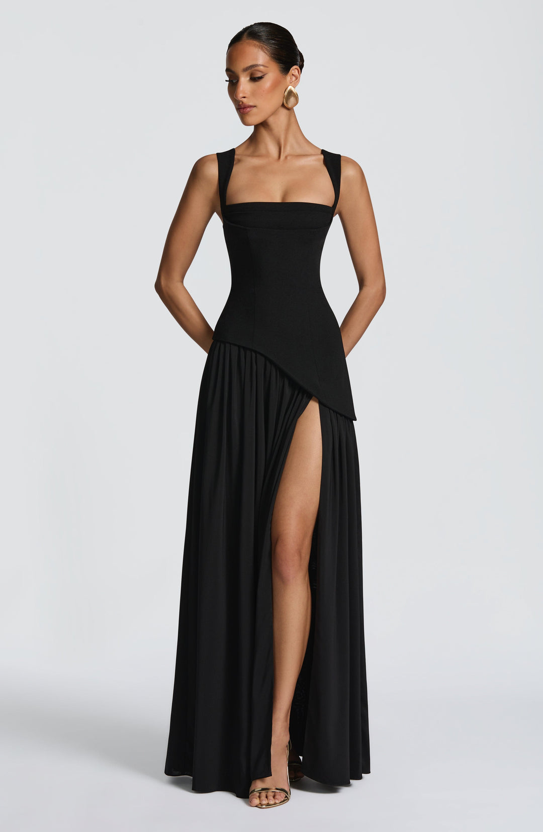 Xarari Maxi Dress in Black by Clandour, product photo 11