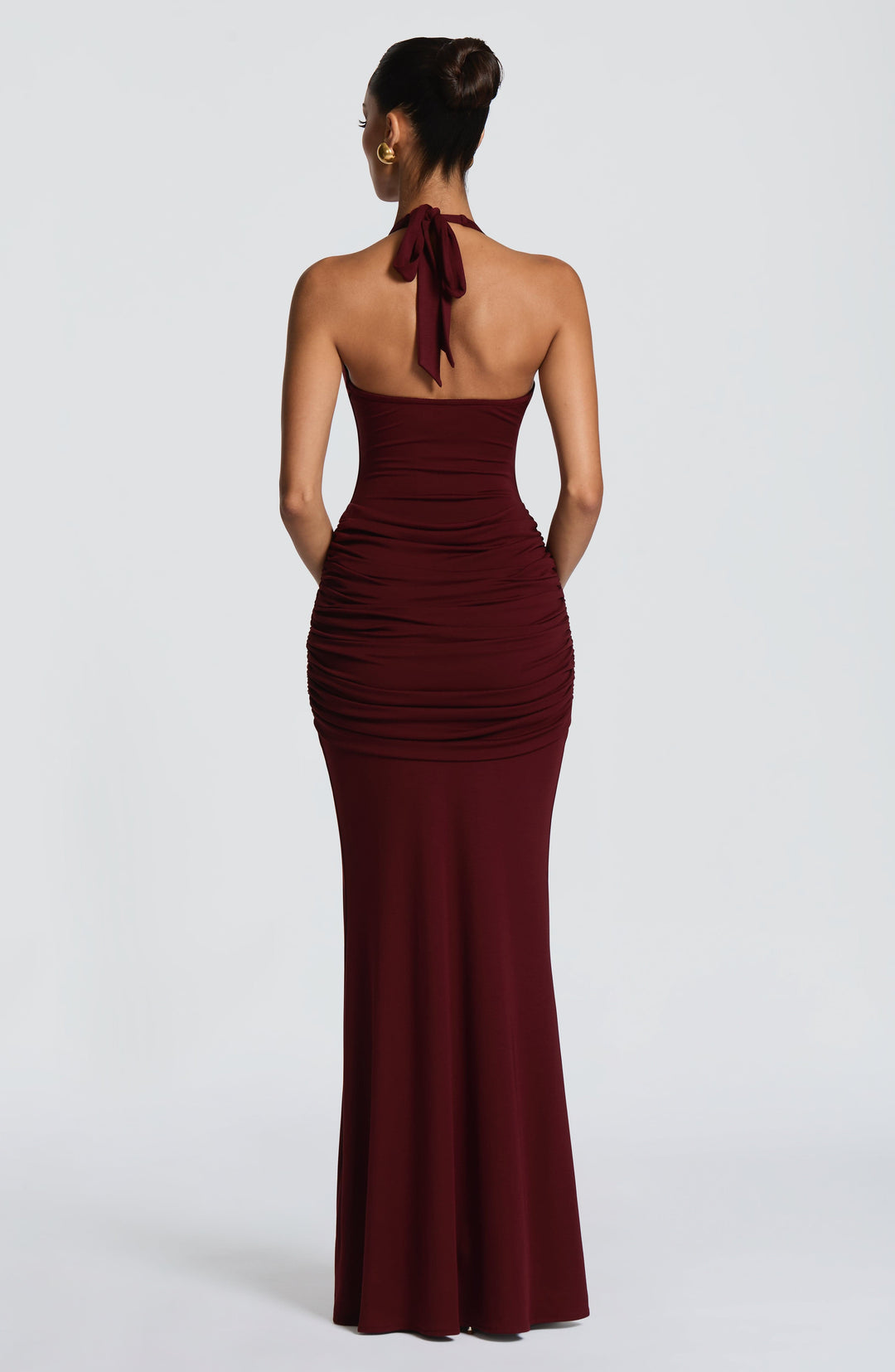 Xaravieve Maxi Dress in Cherry Lacquer by Clandour, product photo 2