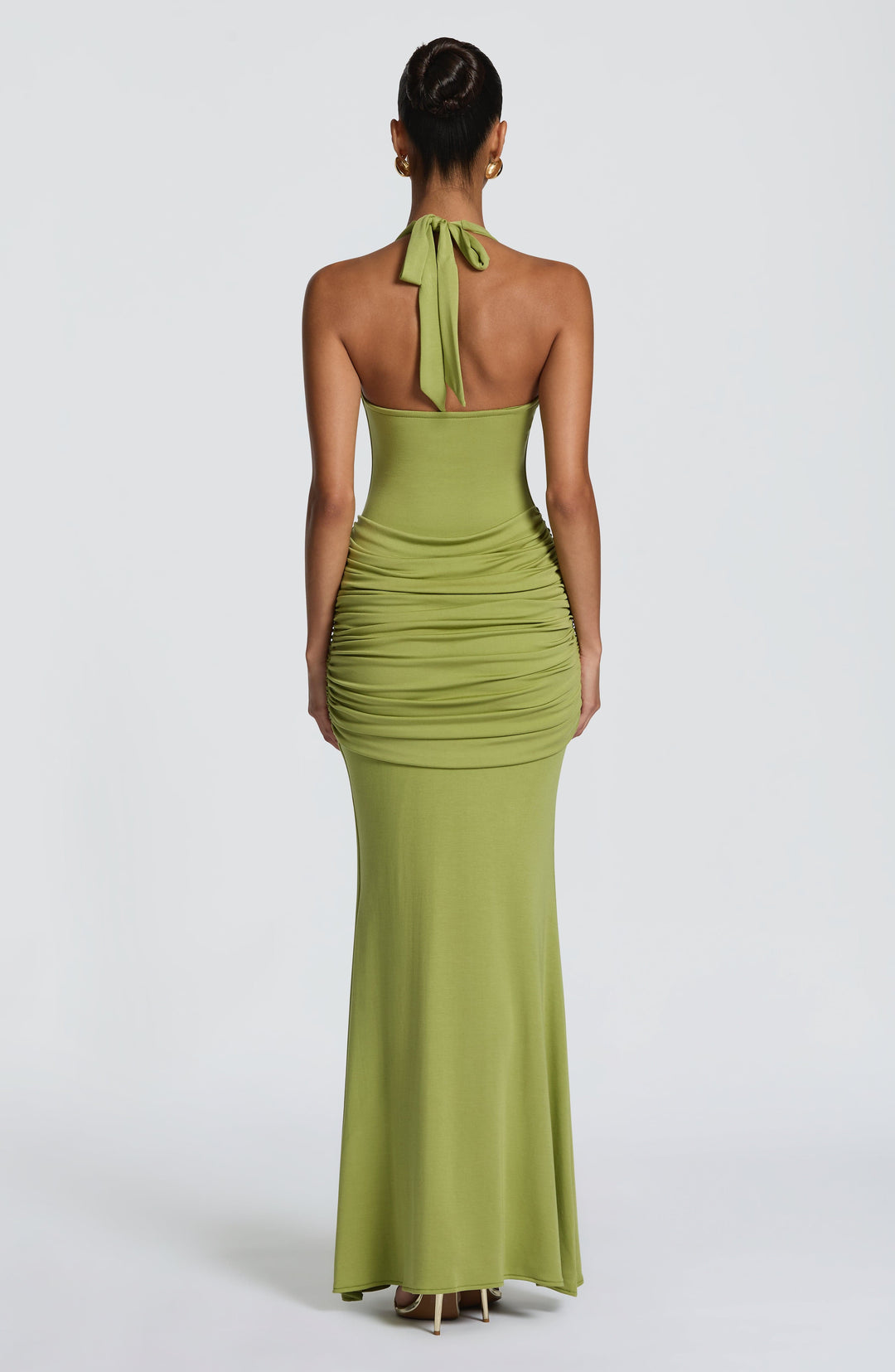 Xaravieve Maxi Dress in Olive by Clandour, product photo 2