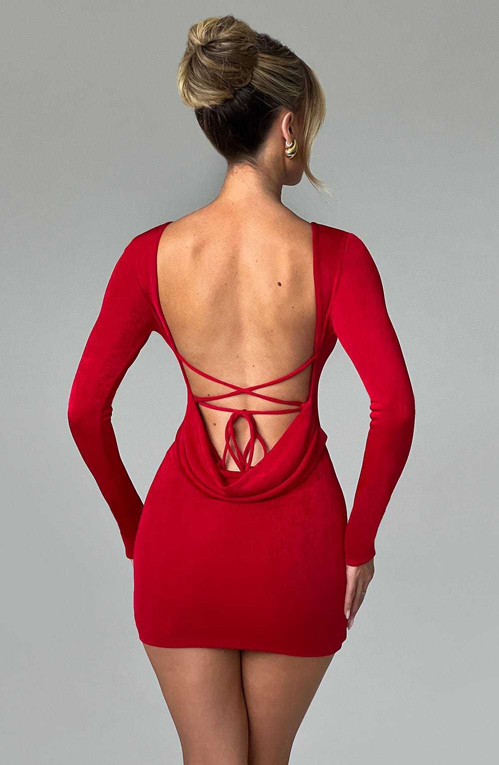 Xarayne Mini Dress in Red by Clandour, product photo 1