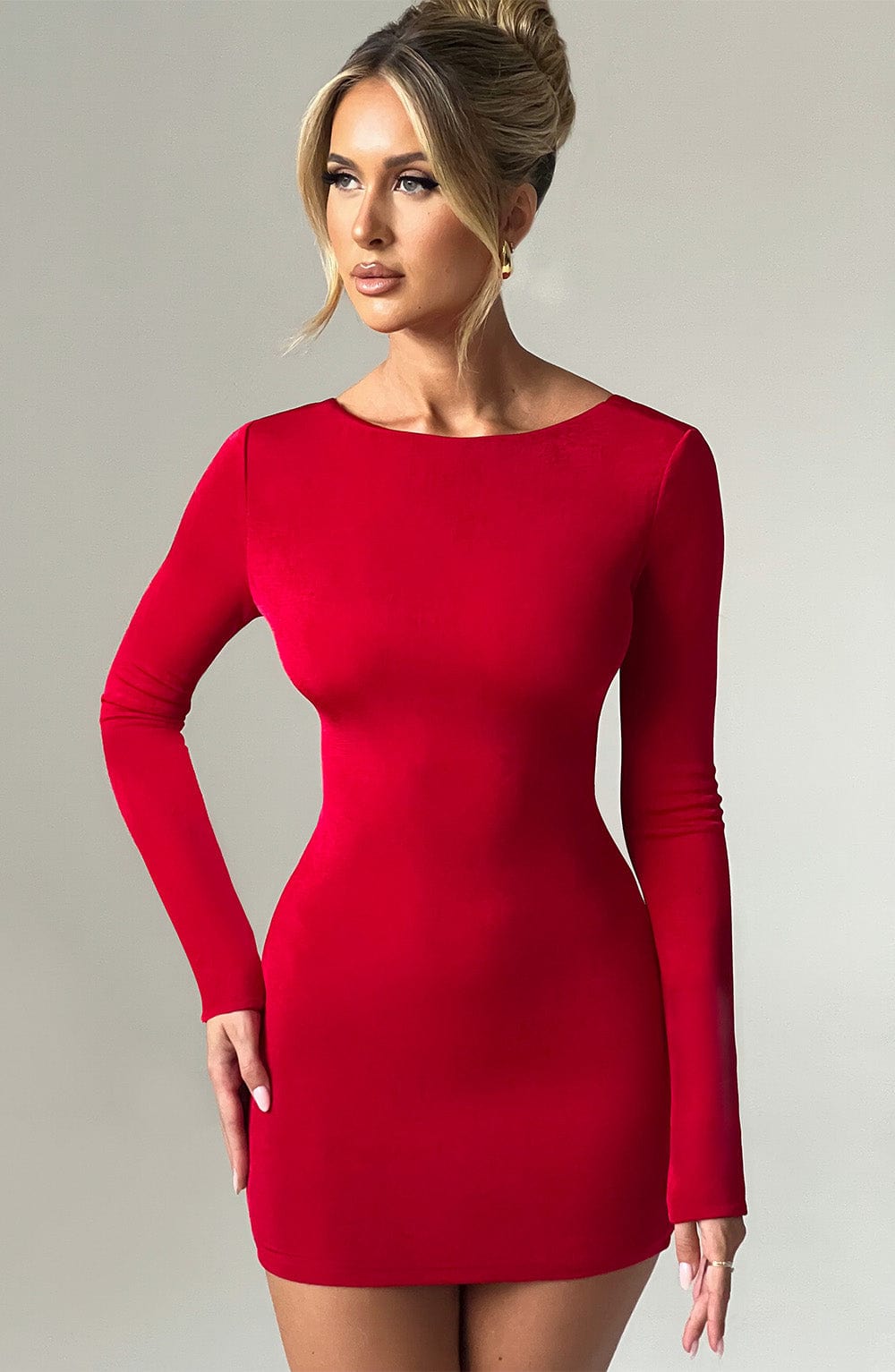 Xarayne Mini Dress in Red by Clandour, product photo 3
