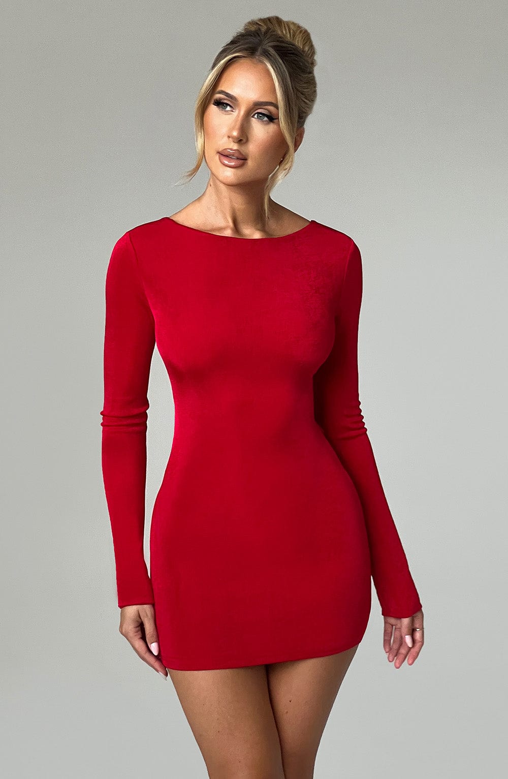 Xarayne Mini Dress in Red by Clandour, product photo 8