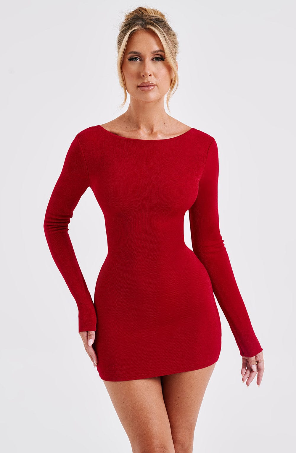 Xarayne Mini Dress in Red by Clandour, product photo 16