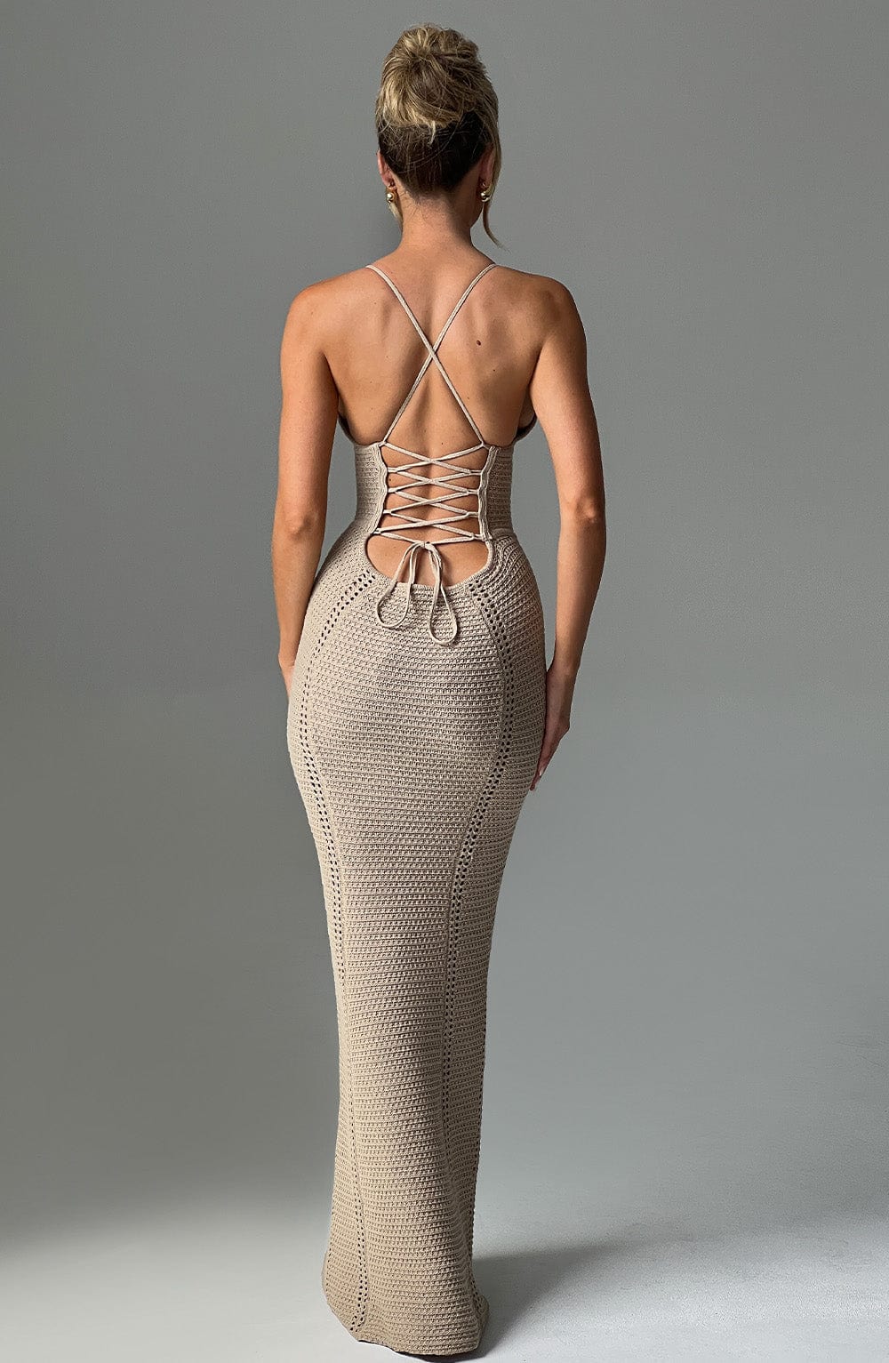 Yaraelia Maxi Dress in Beige by Clandour, product photo 2
