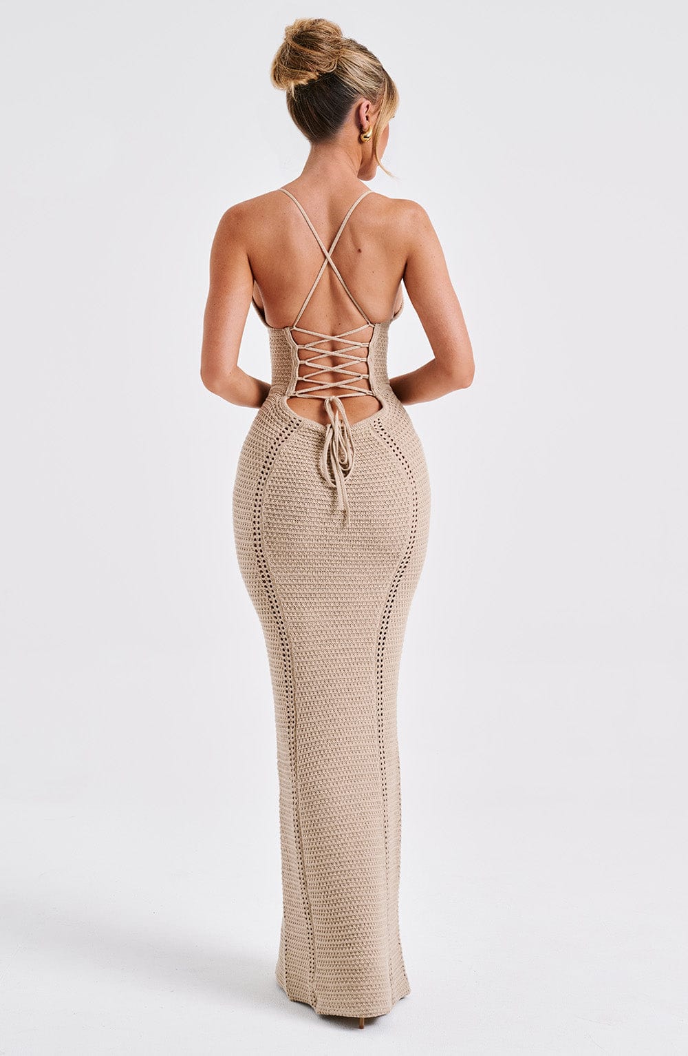 Yaraelia Maxi Dress in Beige by Clandour, product photo 12