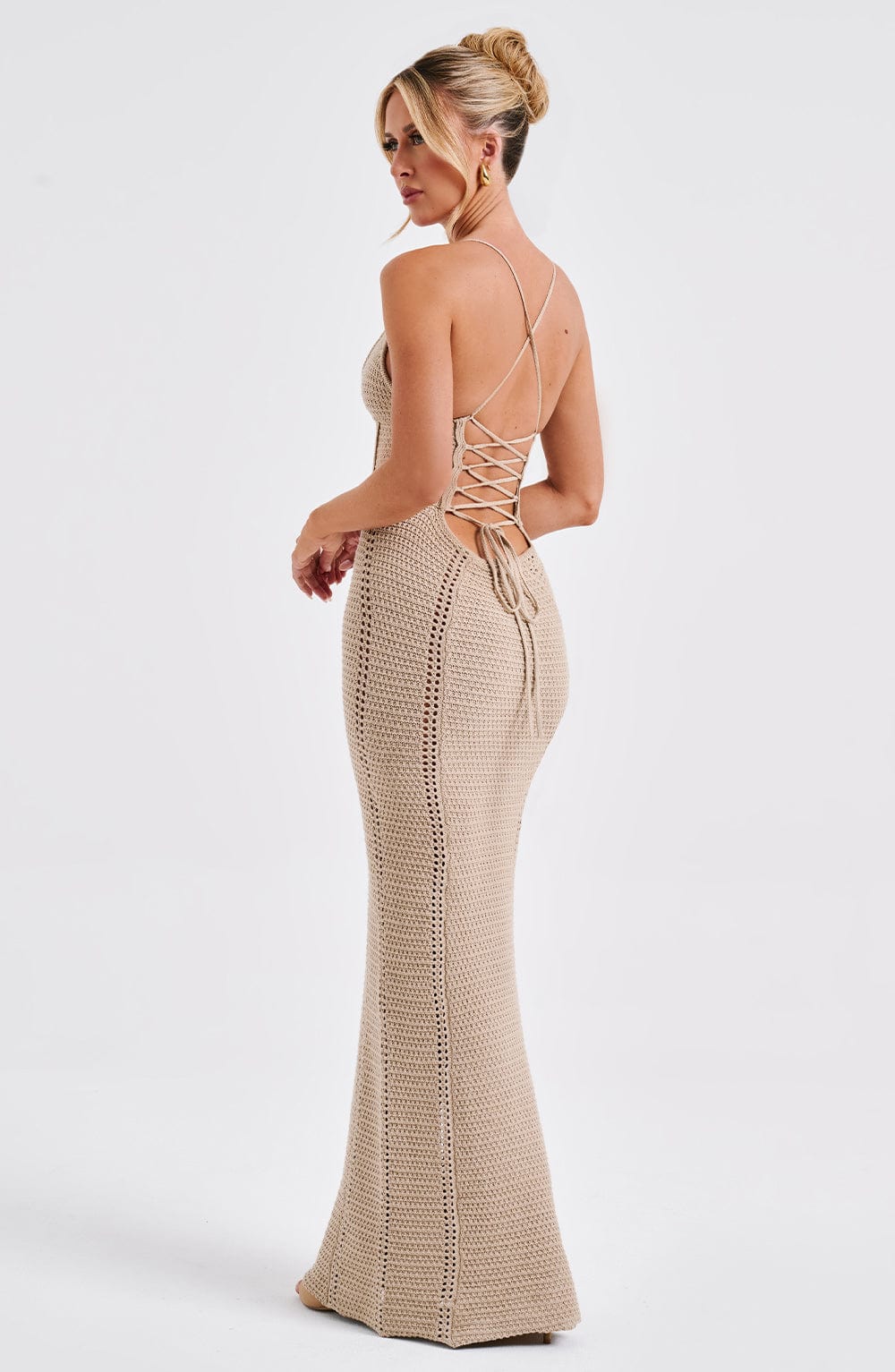 Yaraelia Maxi Dress in Beige by Clandour, product photo 19