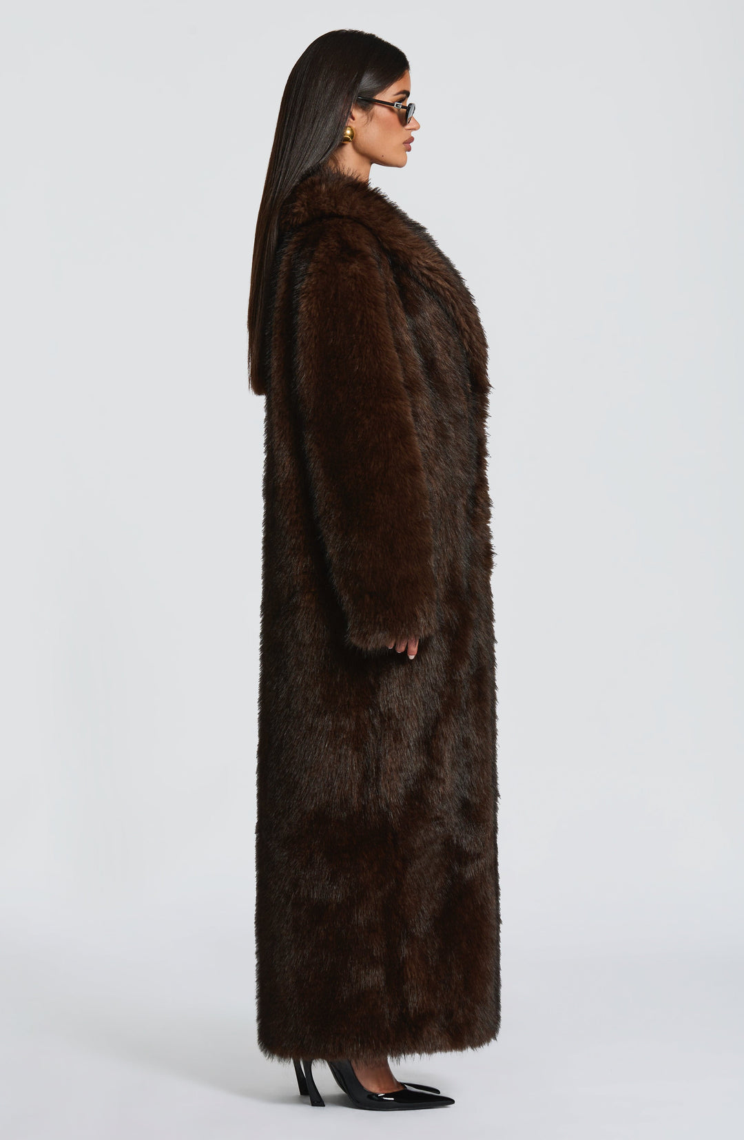 Yaraella Coat in Chocolate by Clandour, product photo 6