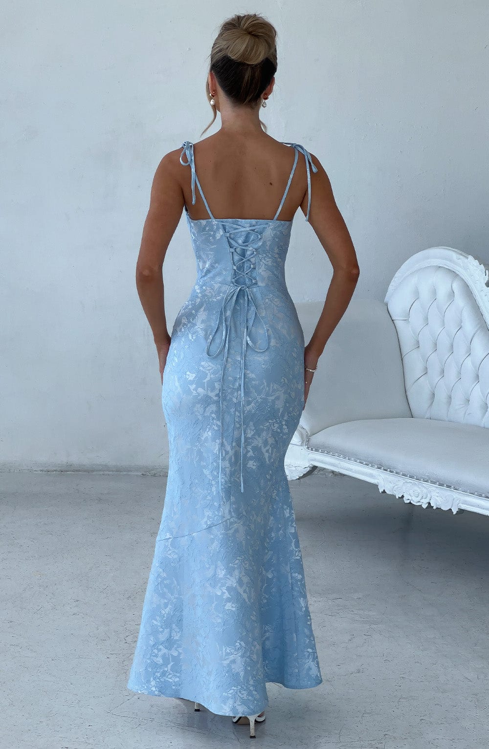 Yaraena Maxi Dress in Blue by Clandour, product photo 2
