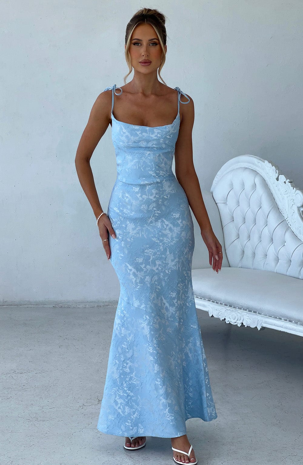 Yaraena Maxi Dress in Blue by Clandour, product photo 3