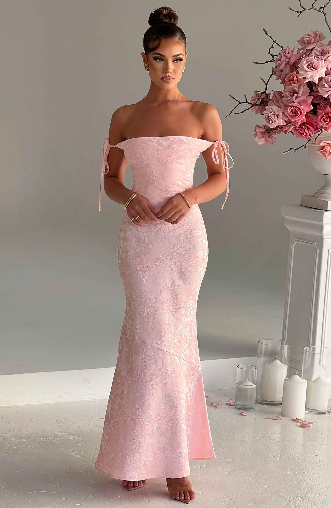 Yaraena Maxi Dress in Blush by Clandour, product photo 2