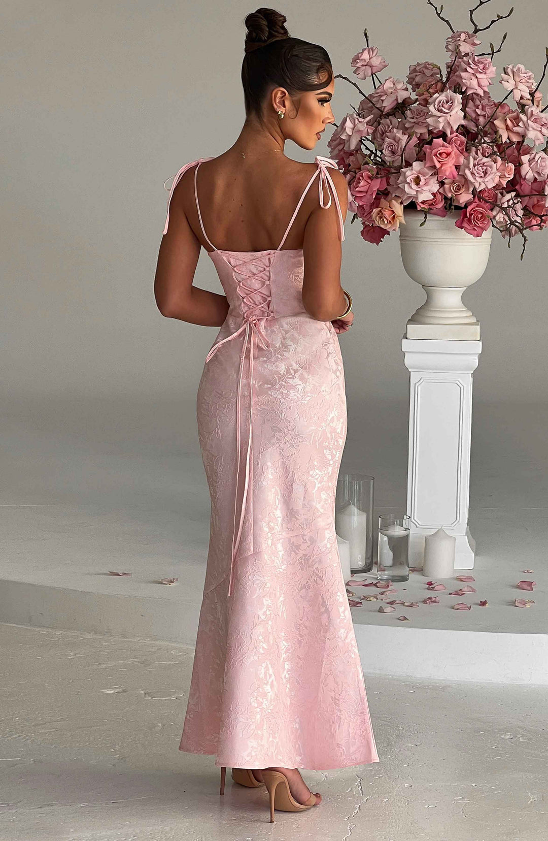 Yaraena Maxi Dress in Blush by Clandour, product photo 3