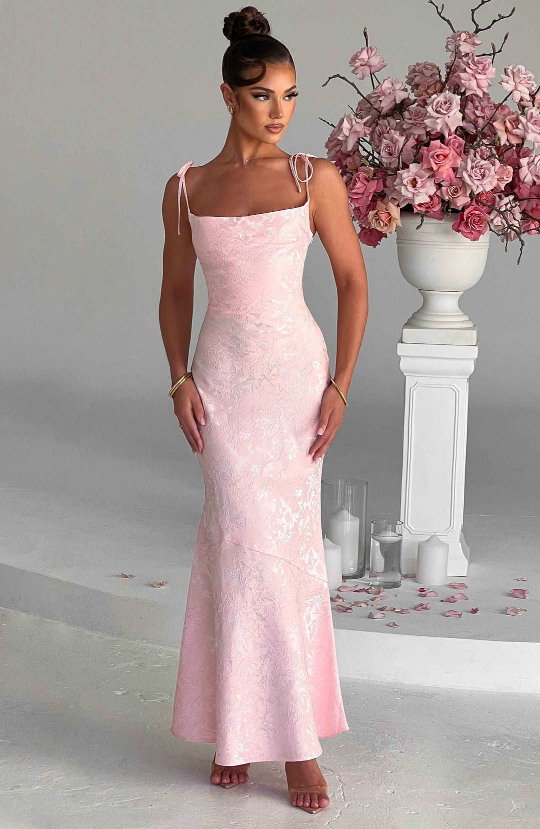 Yaraena Maxi Dress in Blush by Clandour, product photo 5