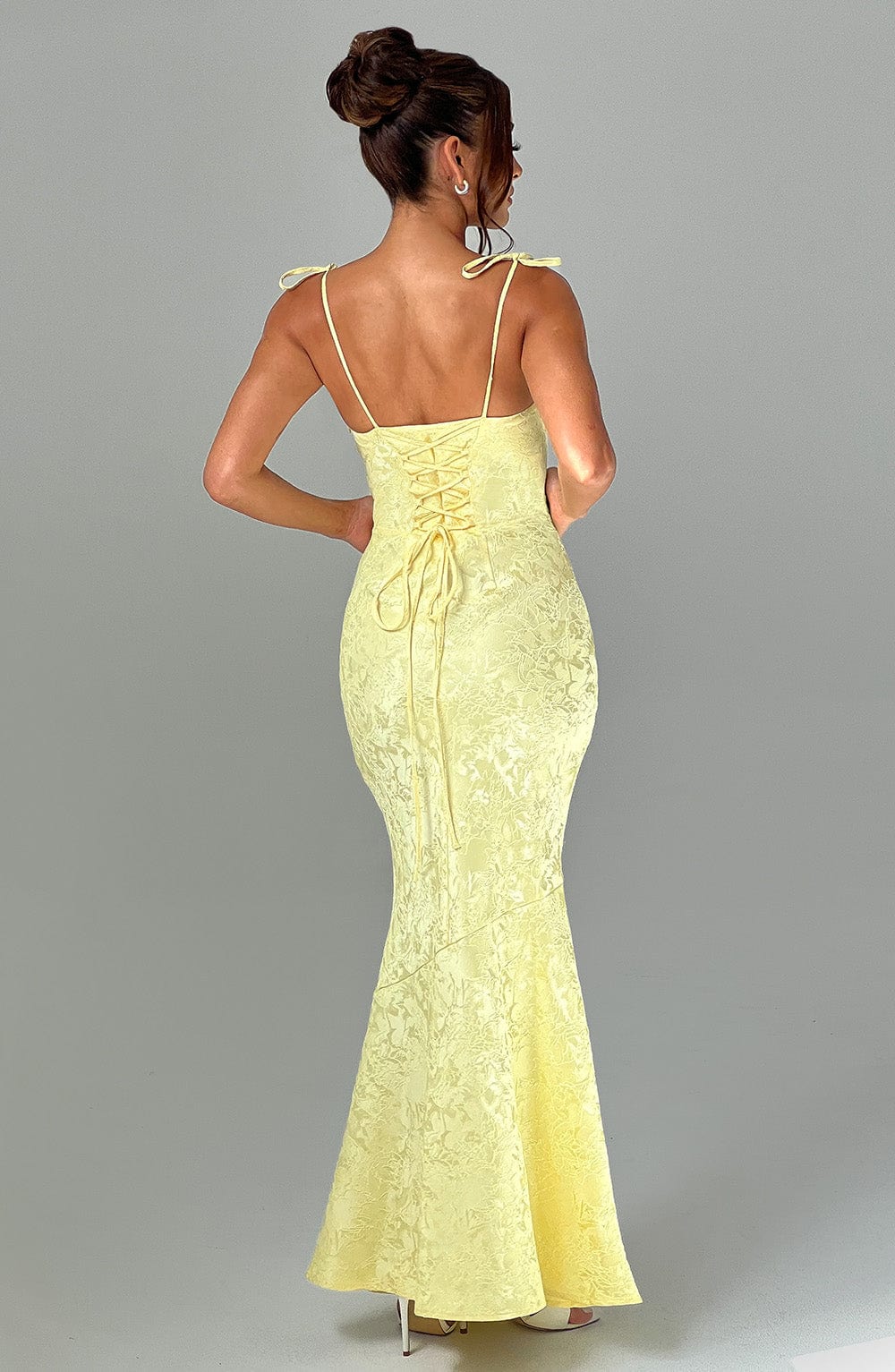 Yaraena Maxi Dress in Lemon by Clandour, product photo 2