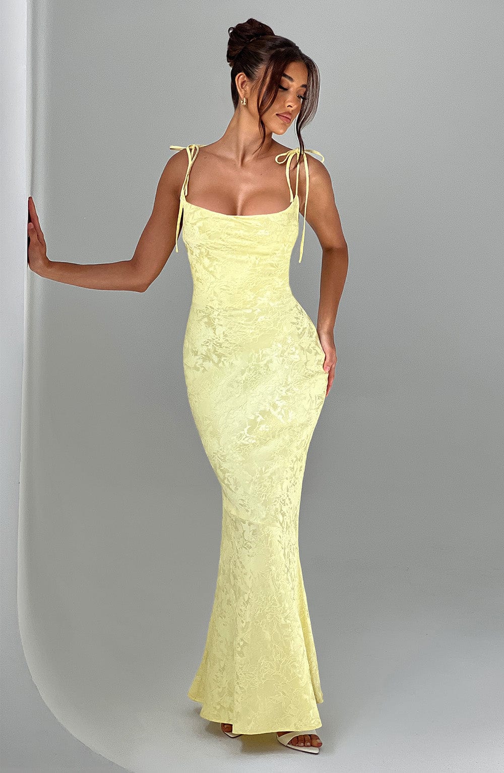 Yaraena Maxi Dress in Lemon by Clandour, product photo 5