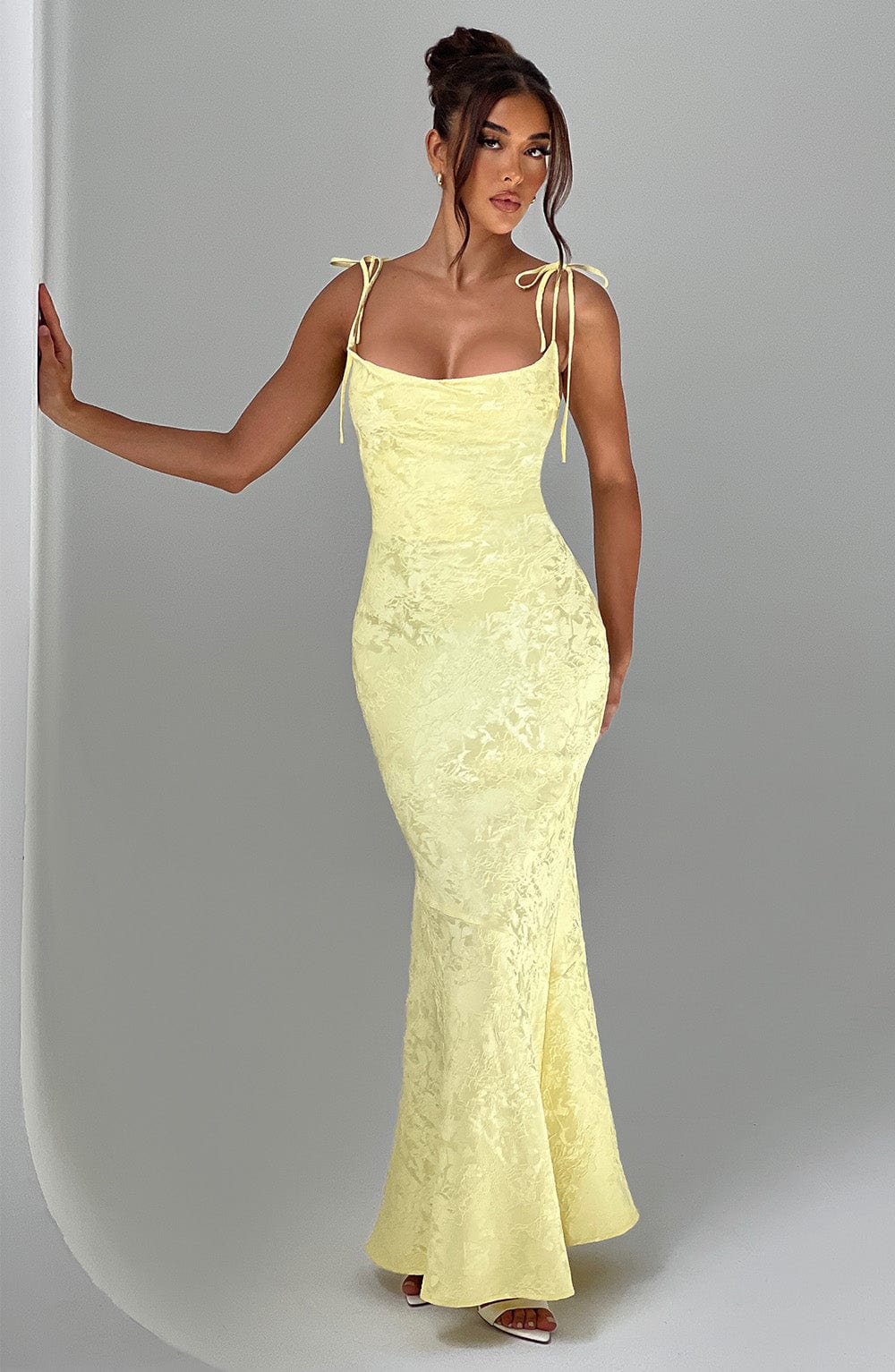 Yaraena Maxi Dress in Lemon by Clandour, product photo 6