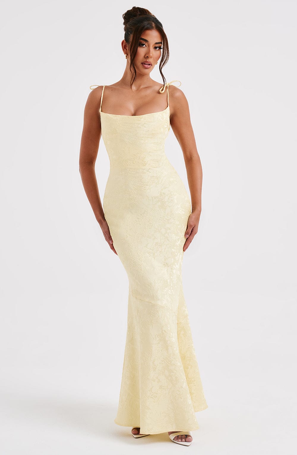 Yaraena Maxi Dress in Lemon by Clandour, product photo 8