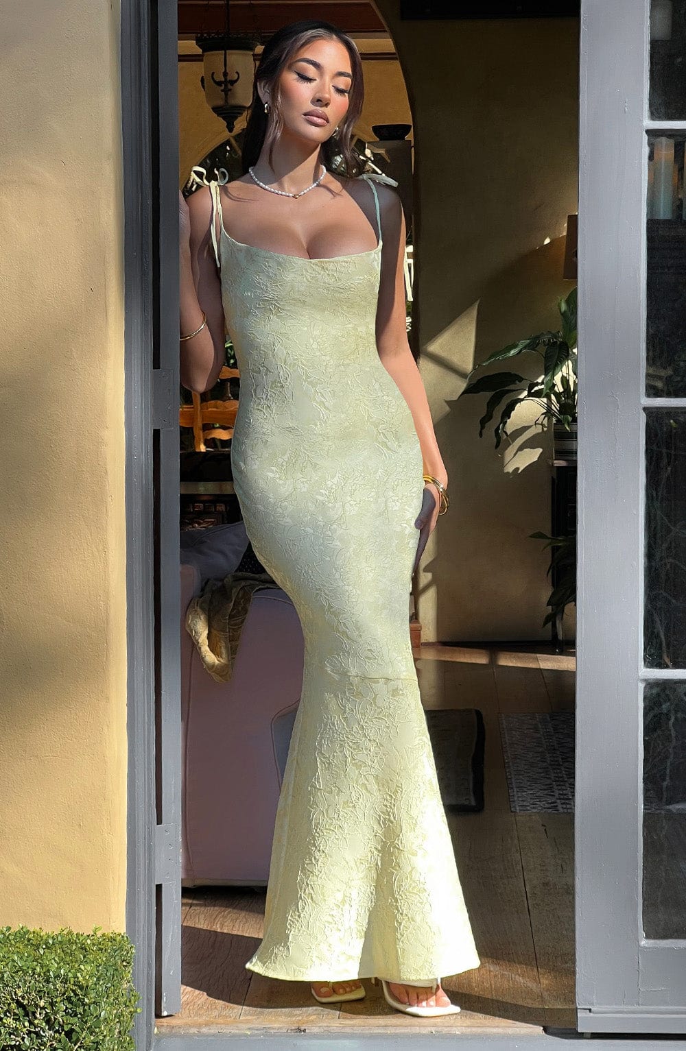Yaraena Maxi Dress in Lemon by Clandour, product photo 10