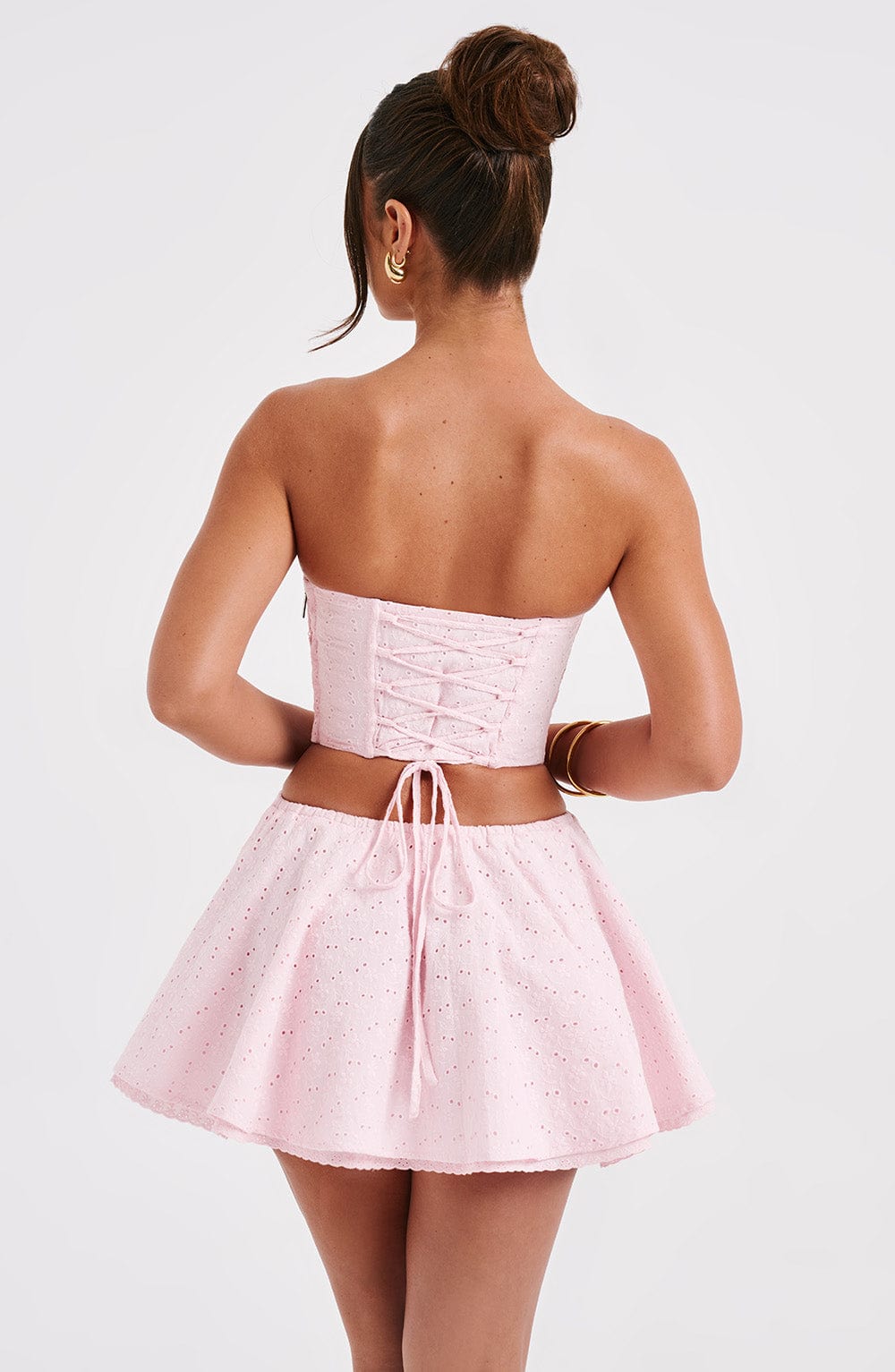 Yaraessa Mini Skirt in Blush by Clandour, product photo 7