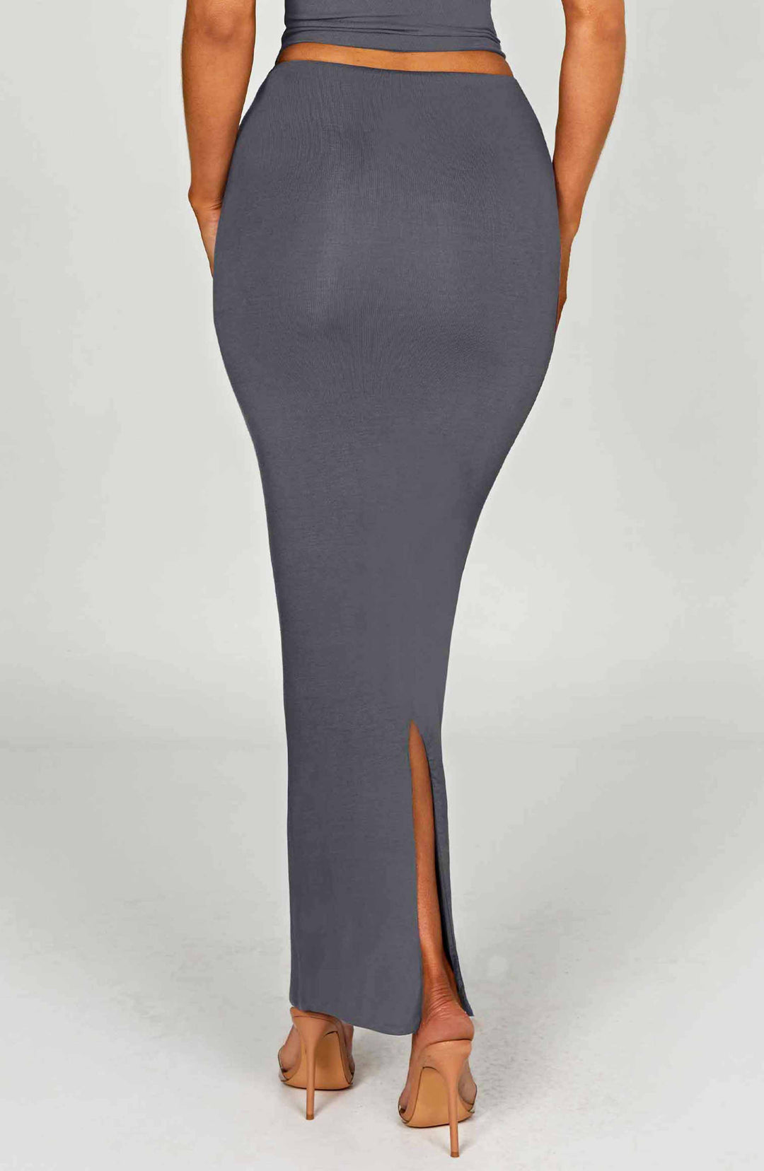 Yaralise Maxi Skirt in Charcoal by Clandour, product photo 8