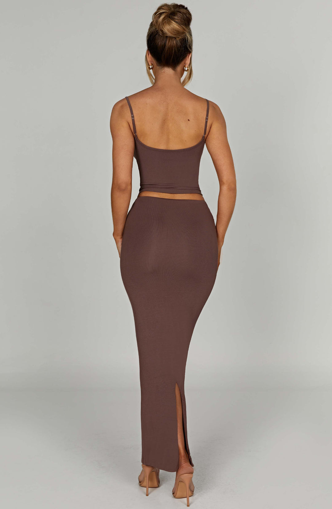 Yaralise Maxi Skirt in Chocolate by Clandour, product photo 4