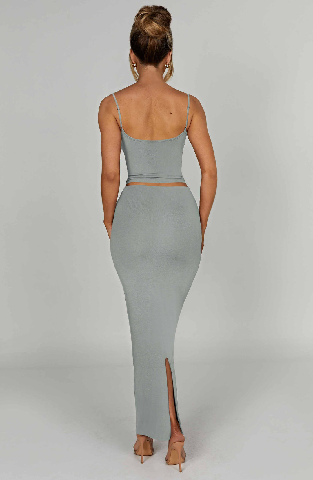 Yaralise Maxi Skirt in Steel by Clandour, product photo 2