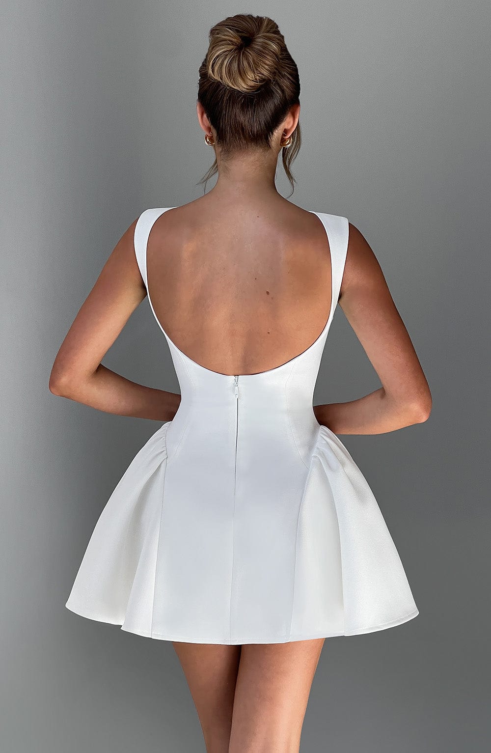 Yaramira Mini Dress in Ivory by Clandour, product photo 4