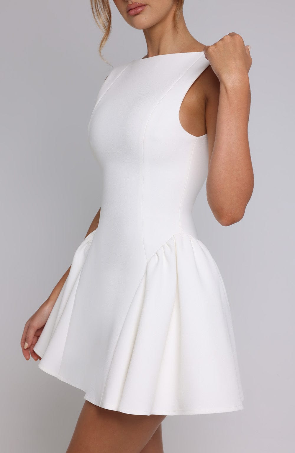 Yaramira Mini Dress in Ivory by Clandour, product photo 13
