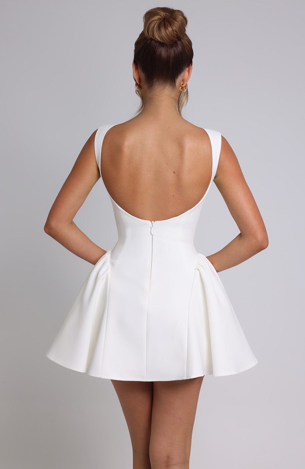 Yaramira Mini Dress in Ivory by Clandour, product photo 16