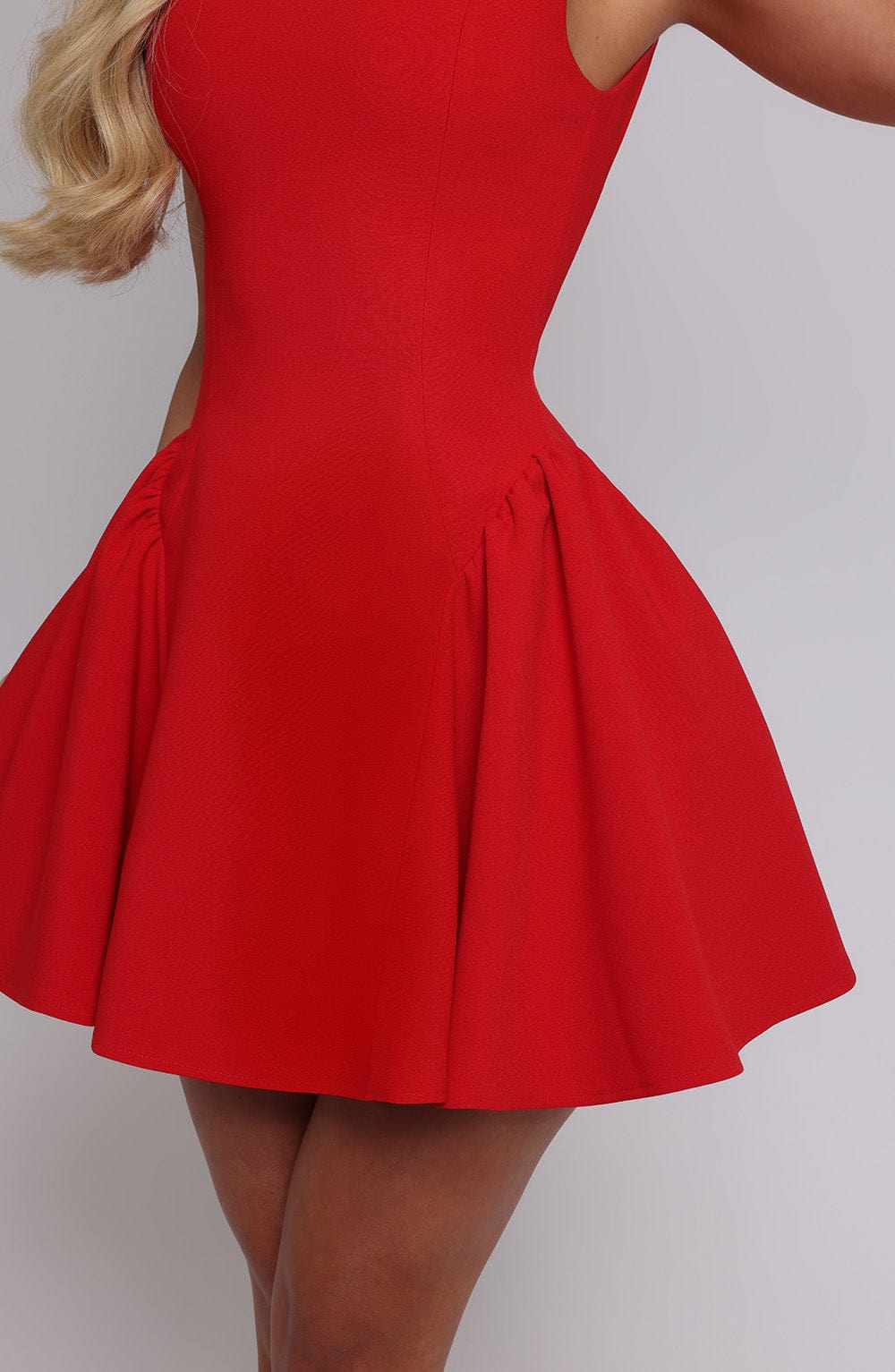 Yaramira Mini Dress in Red by Clandour, product photo 11