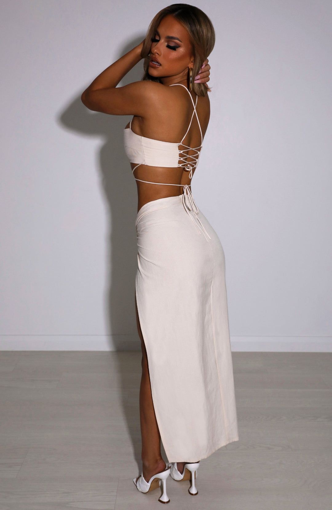 Yaranna Maxi Skirt in Beige by Clandour, product photo 8