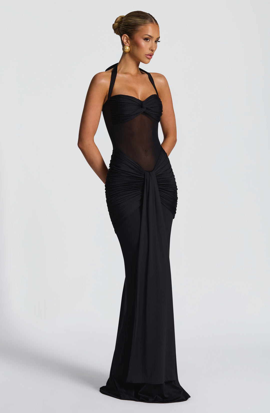 Yaraola Maxi Dress in Black by Clandour, product photo 4