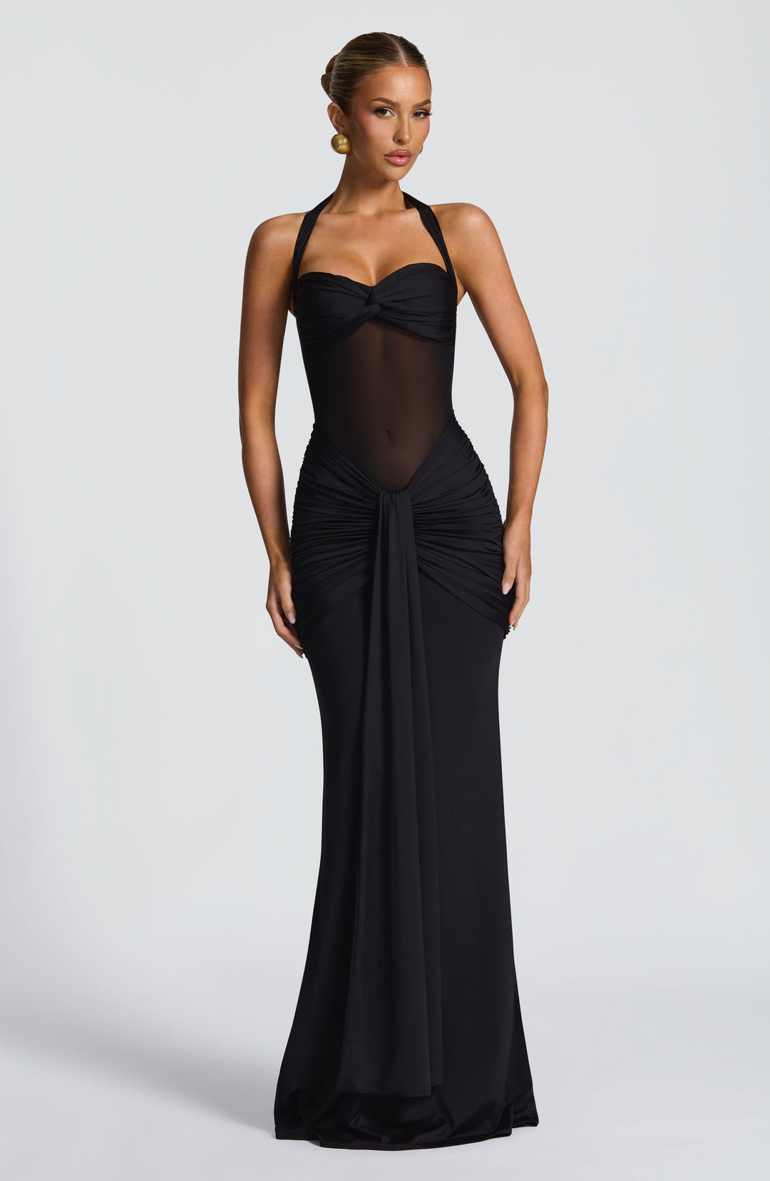 Yaraola Maxi Dress in Black by Clandour, product photo 5