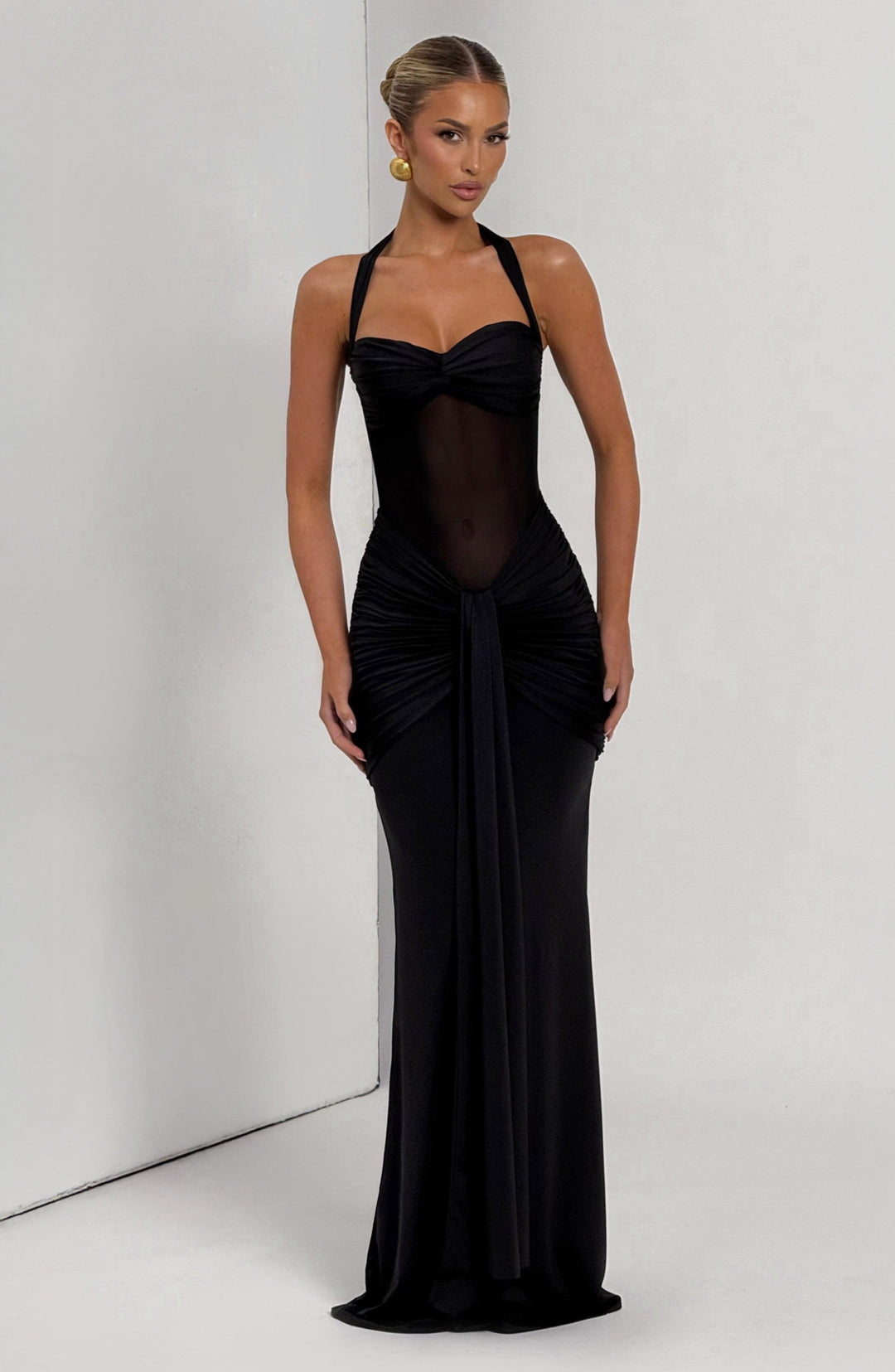 Yaraola Maxi Dress in Black by Clandour, product photo 6
