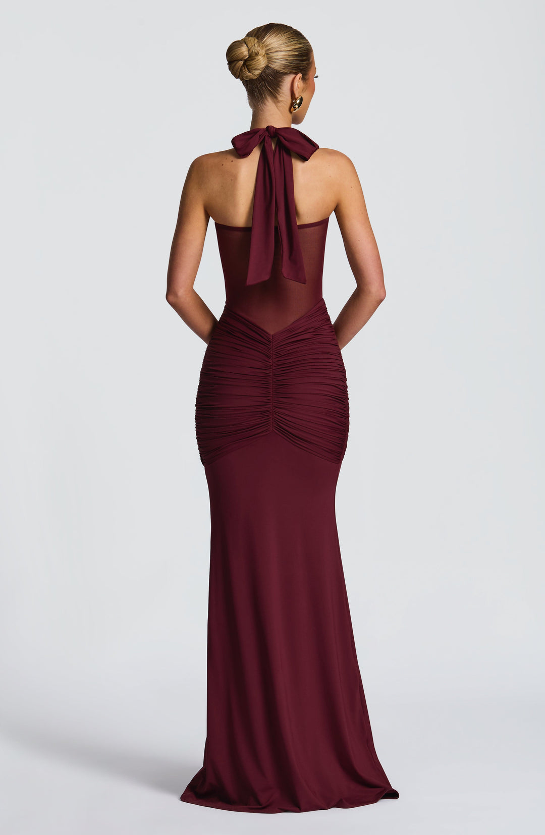 Yaraola Maxi Dress in Cherry Lacquer by Clandour, product photo 2
