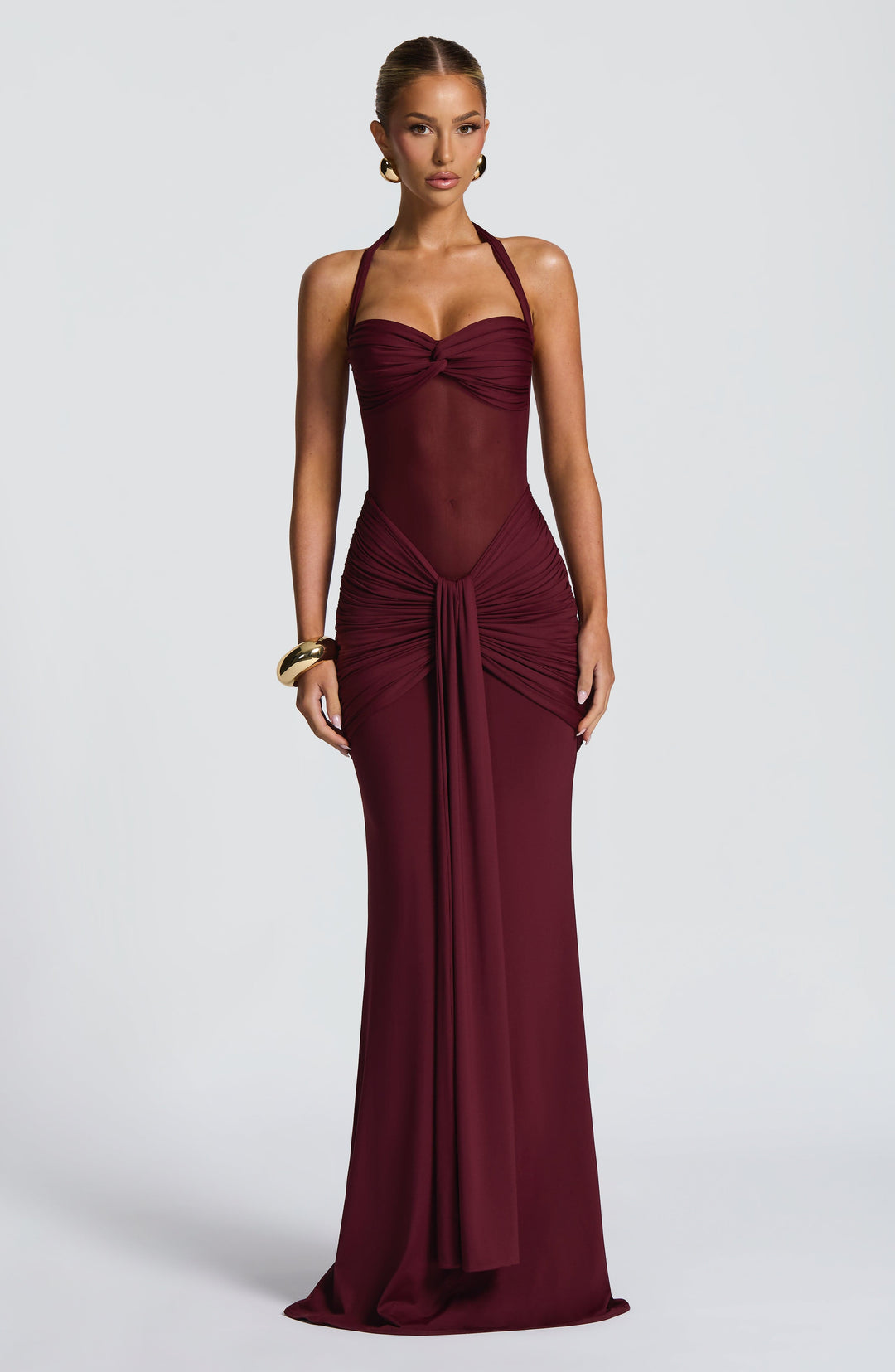 Yaraola Maxi Dress in Cherry Lacquer by Clandour, product photo 7