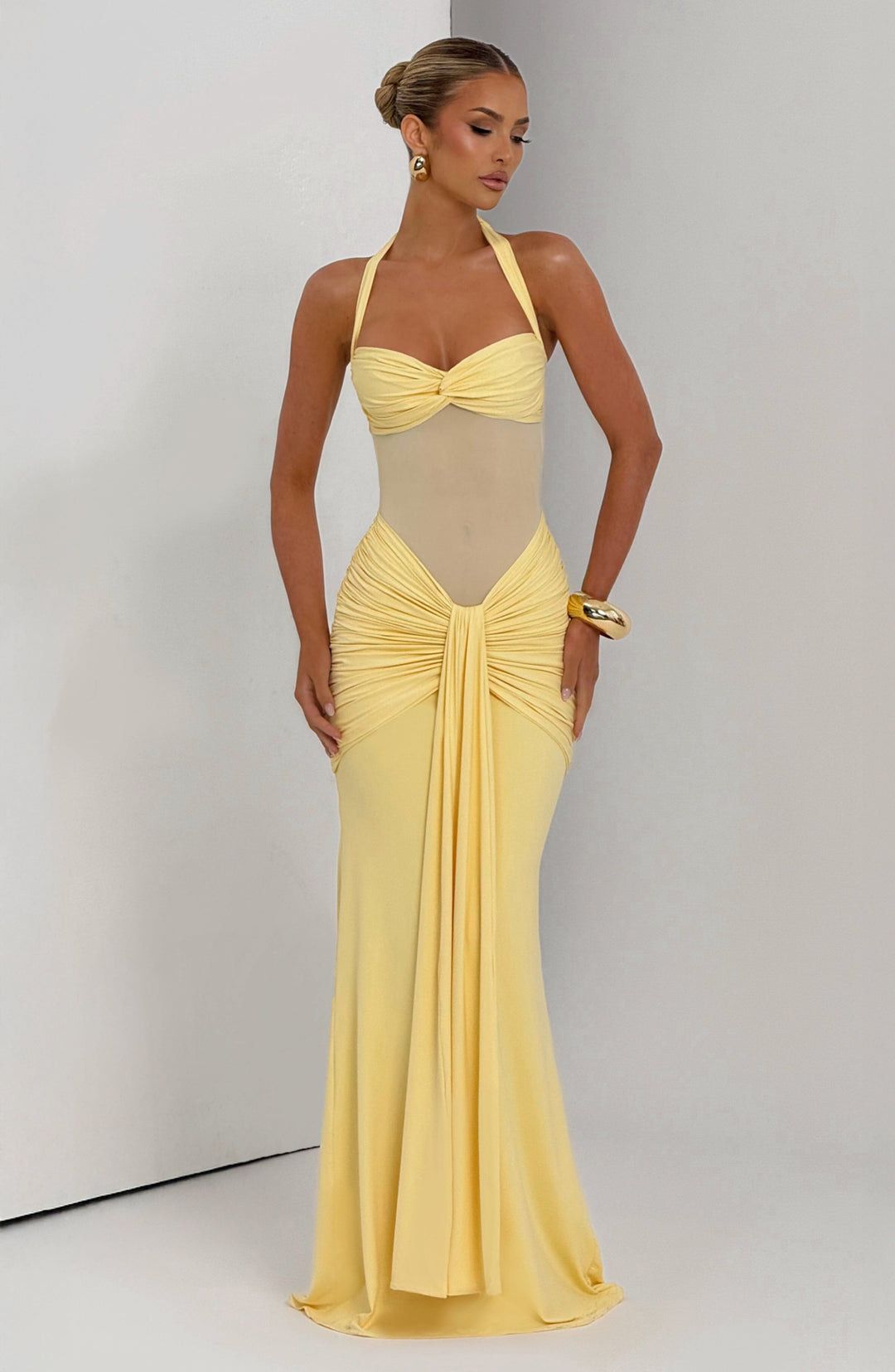 Yaraola Maxi Dress in Lemon by Clandour, product photo 8