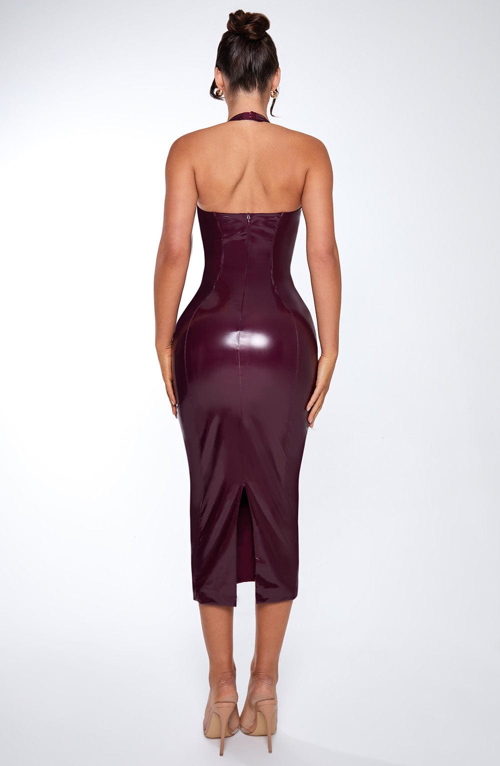 Yaraora Midi Dress in Cherry Lacquer by Clandour, product photo 7