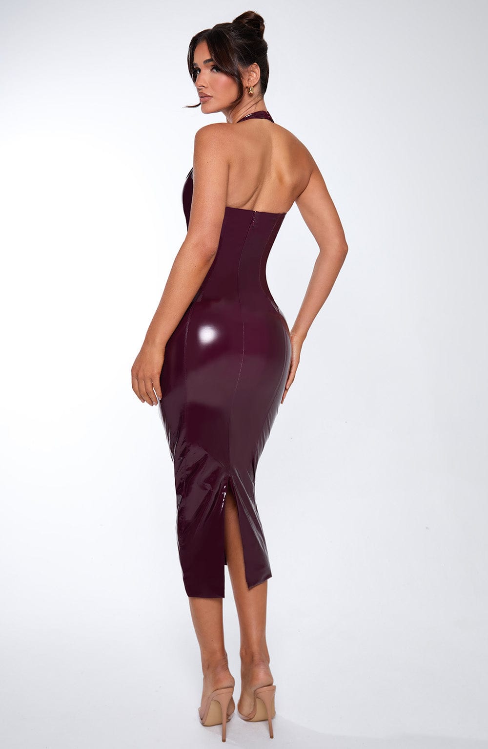Yaraora Midi Dress in Cherry Lacquer by Clandour, product photo 12