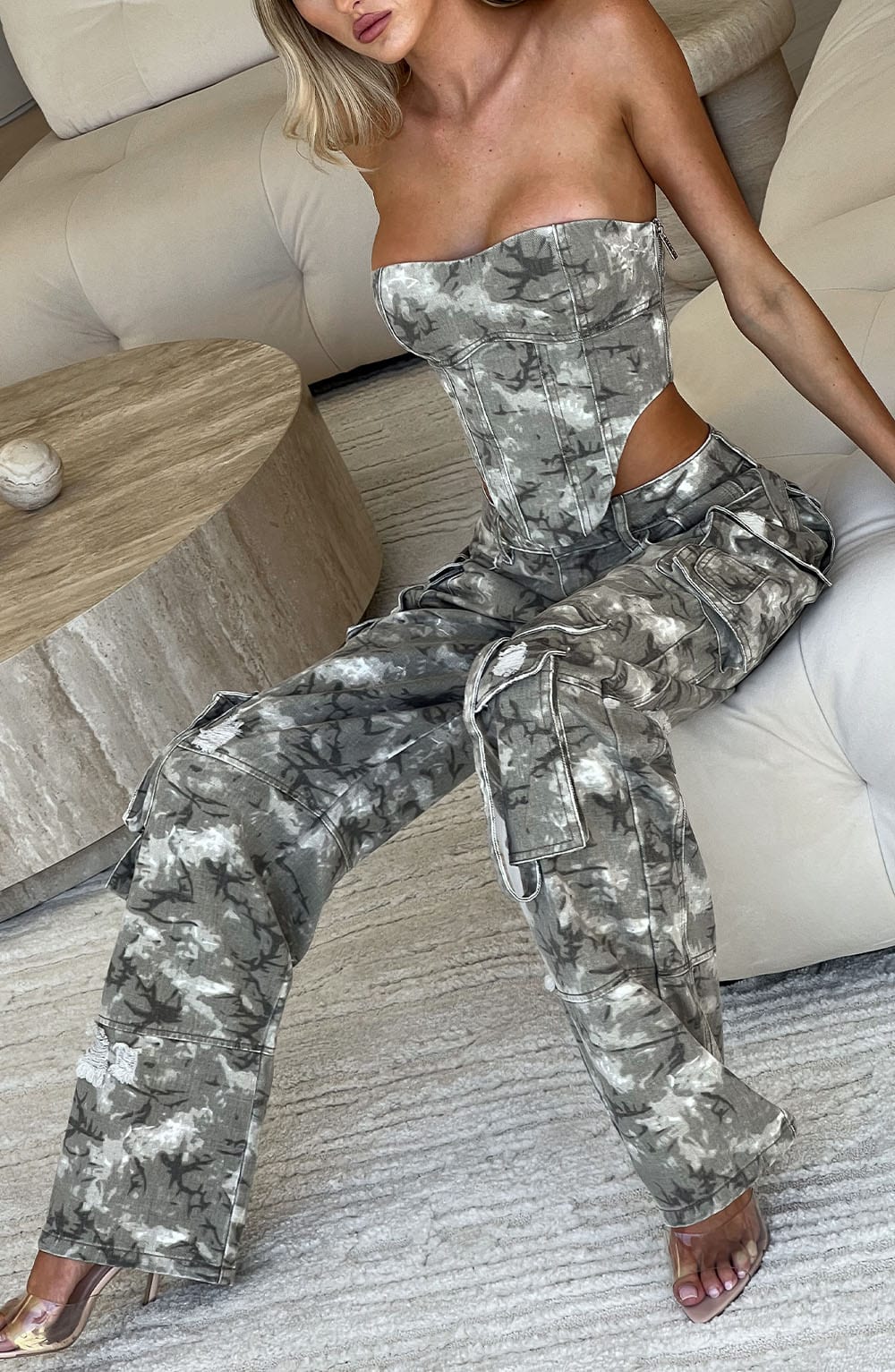 Yaravieve Corset in Camo Print by Clandour, product photo 5