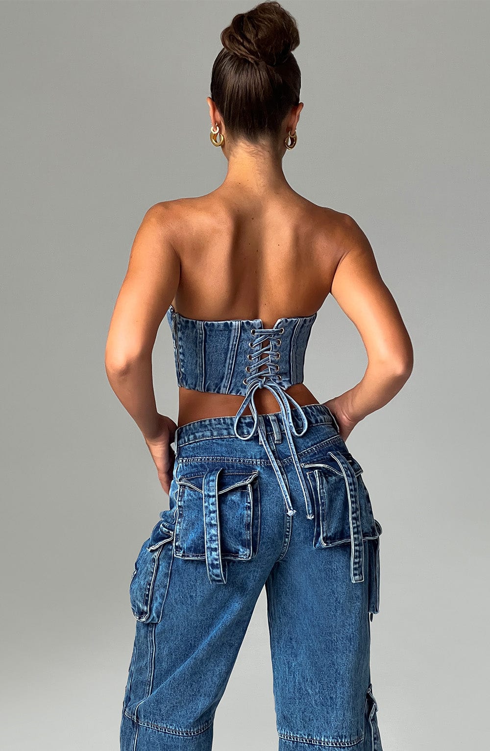 Yaravieve Corset in Dark Wash by Clandour, product photo 2