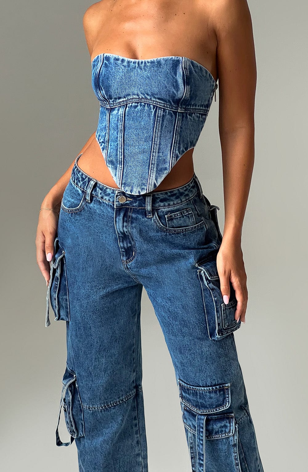 Yaravieve Corset in Dark Wash by Clandour, product photo 7