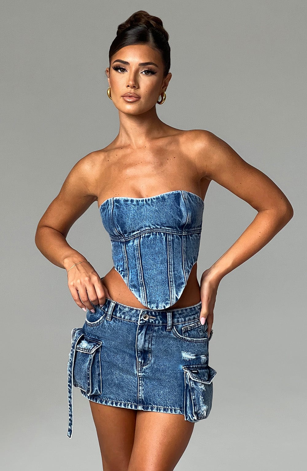 Yaravieve Corset in Dark Wash by Clandour, product photo 9