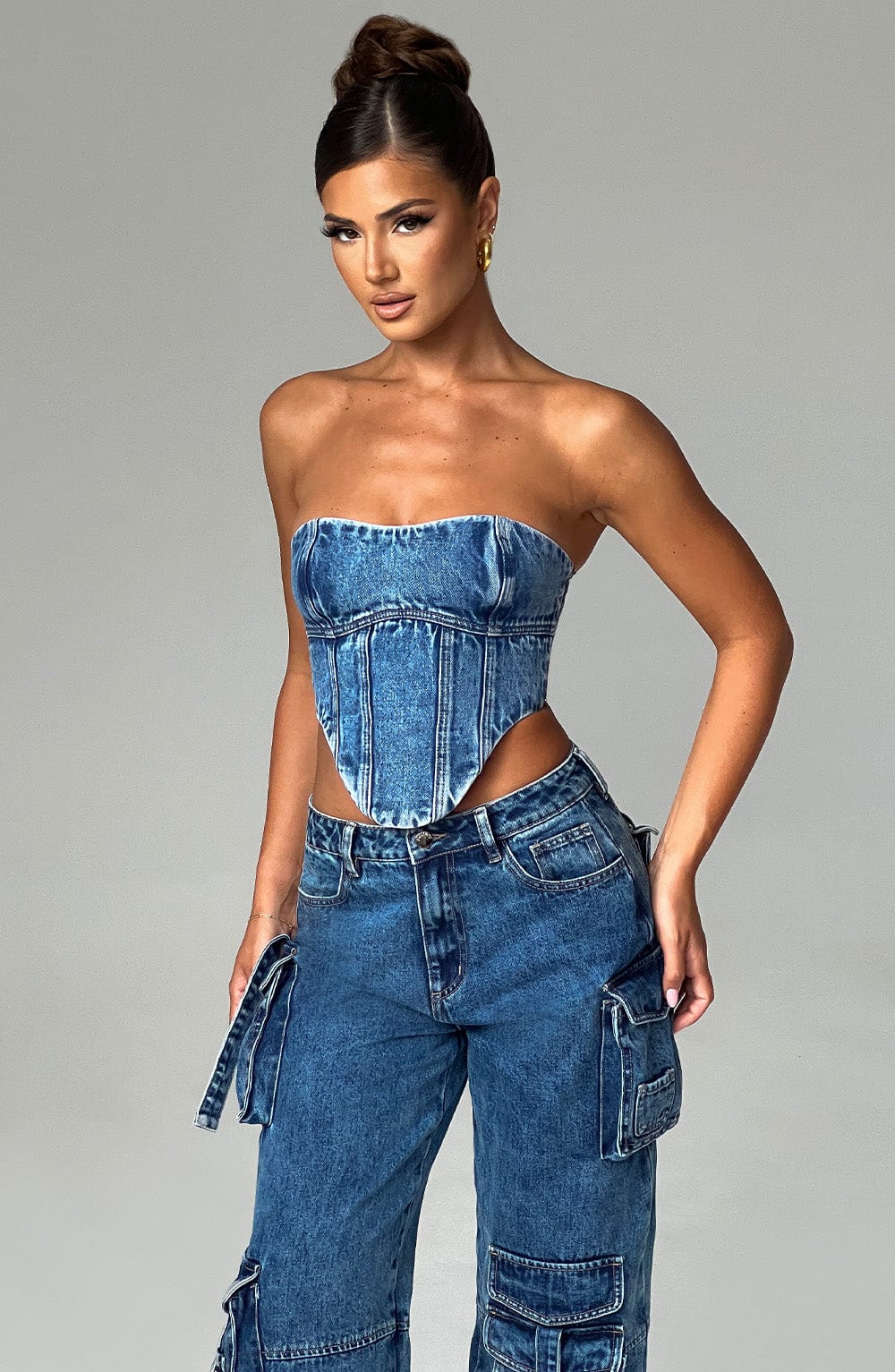 Yaravieve Corset in Dark Wash by Clandour, product photo 10