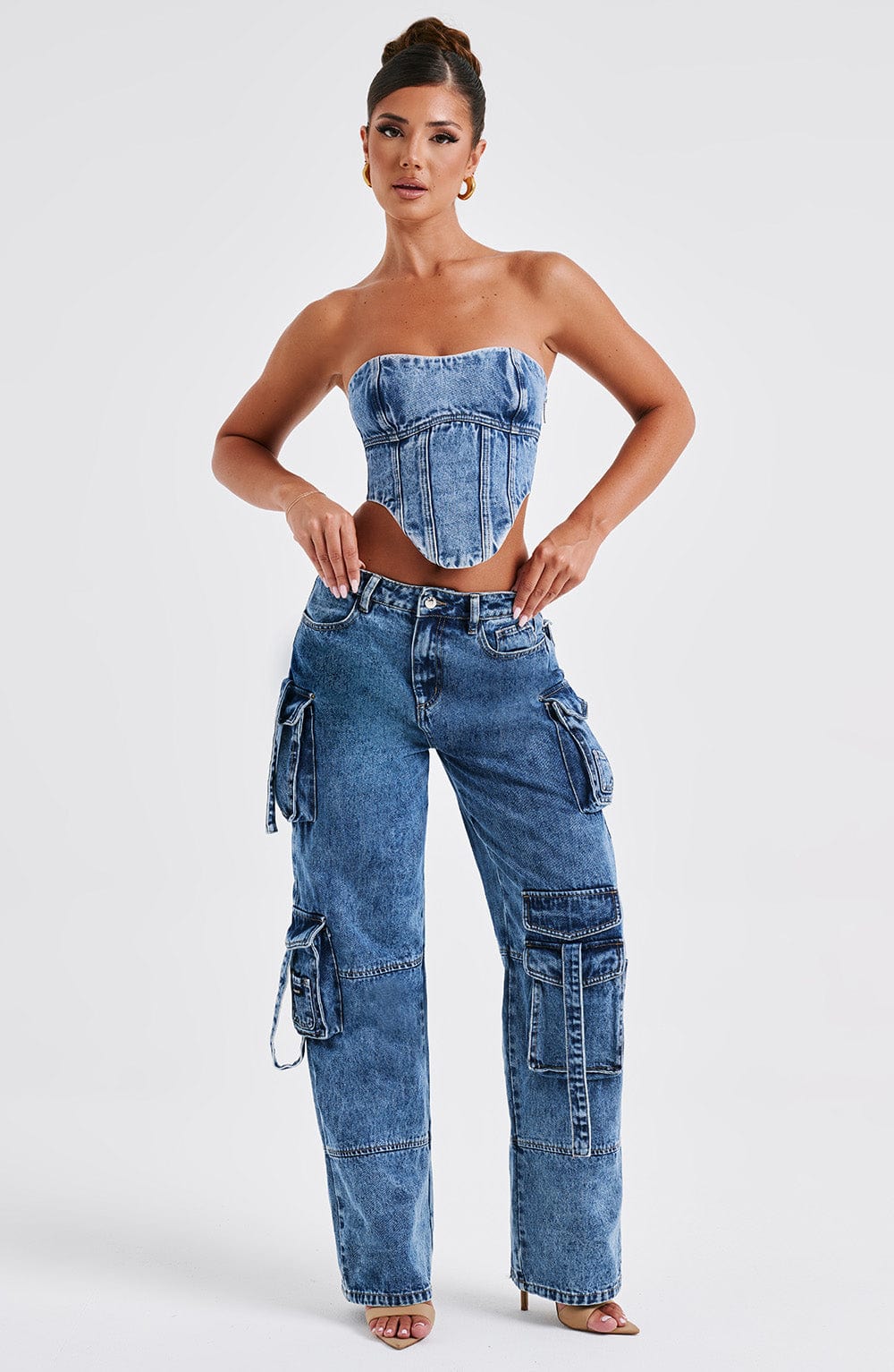 Yaravieve Corset in Dark Wash by Clandour, product photo 14