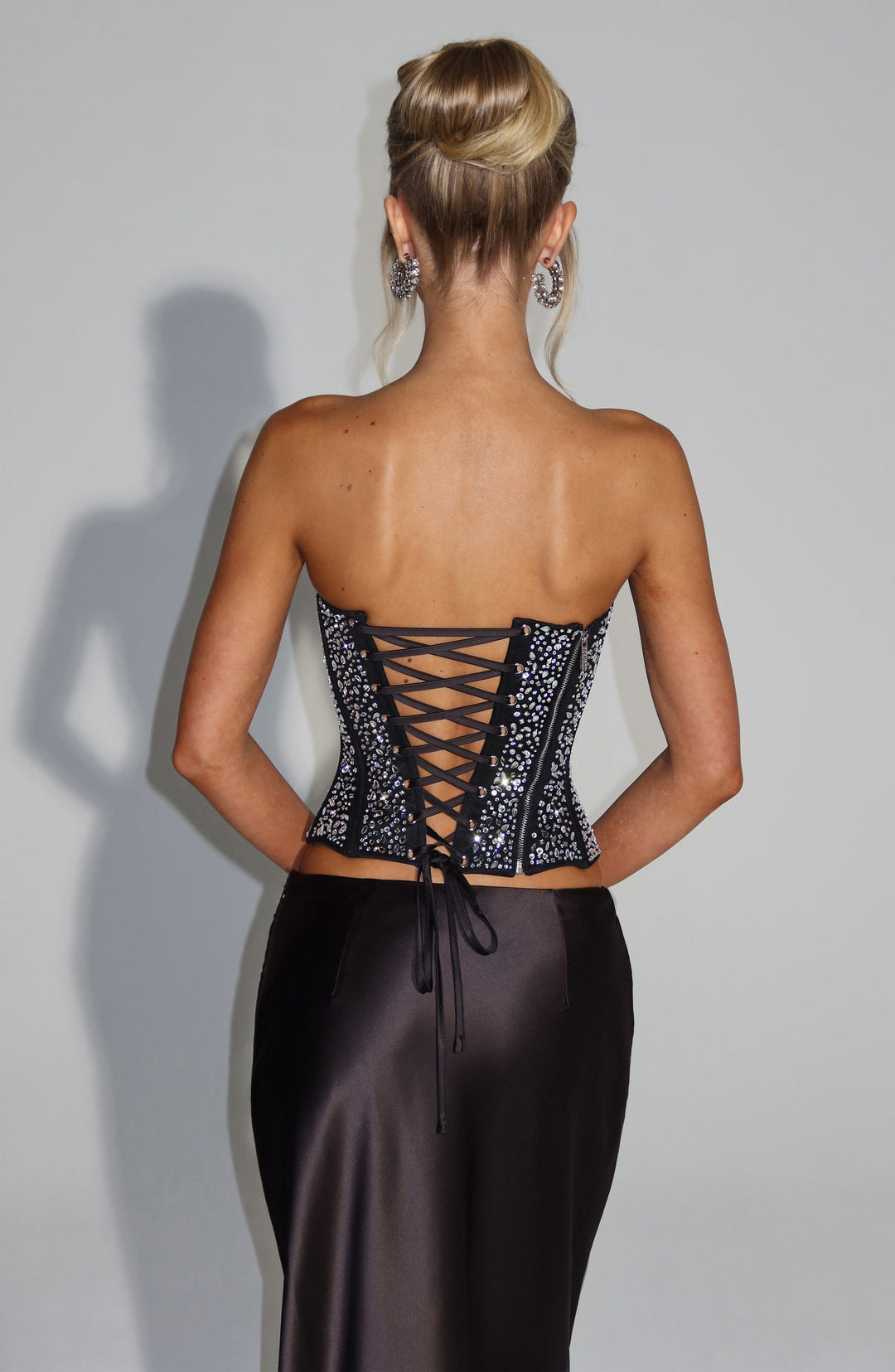 Zellaelle Corset in Black by Clandour, product photo 2